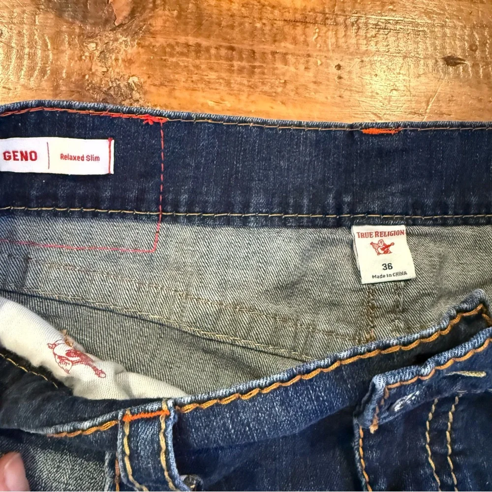 True Religion Geno Relaxed Slim Jeans Men’s Denim Y2K Streetwear Size 36